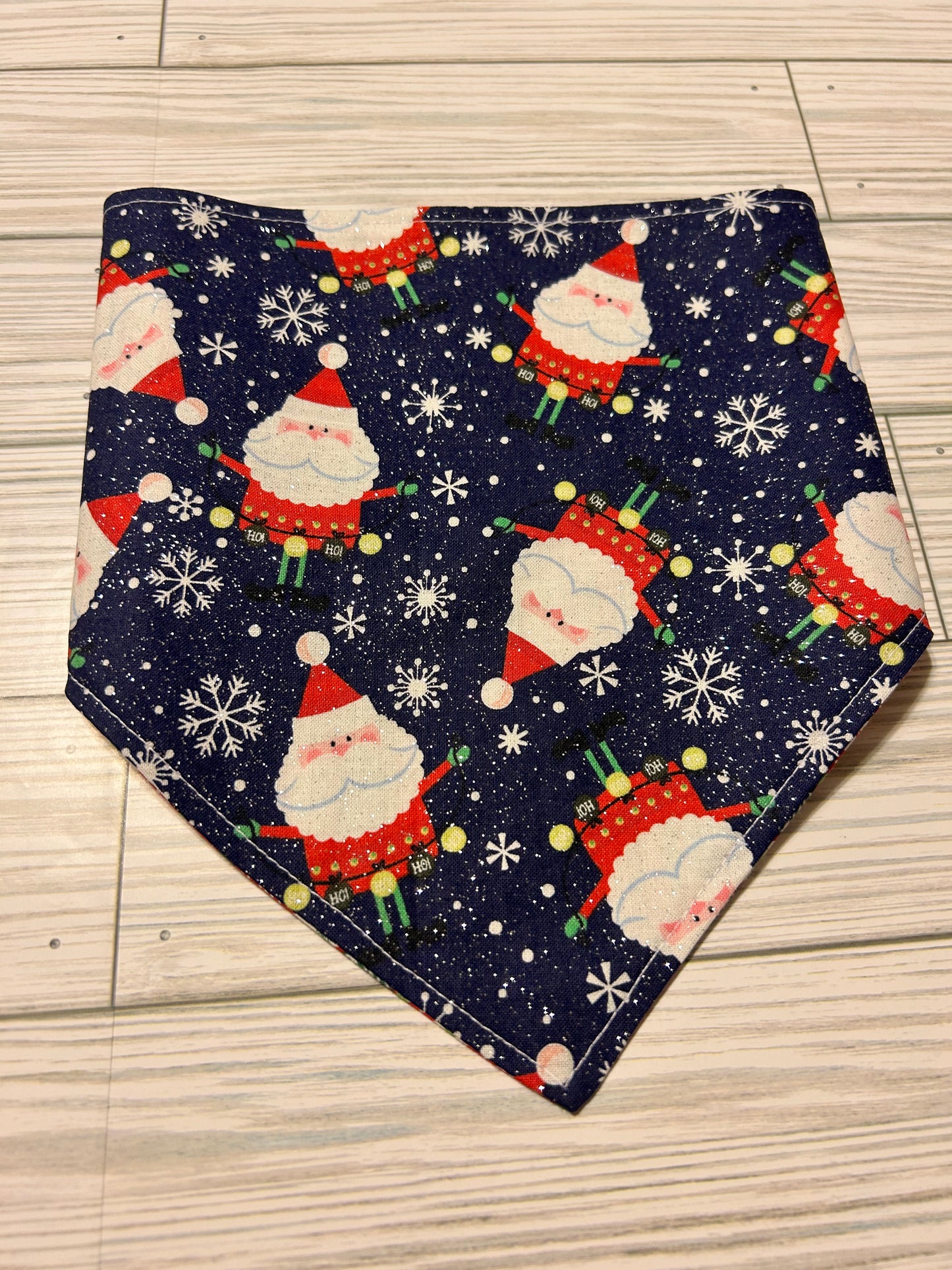 Sparkling Blue Santa