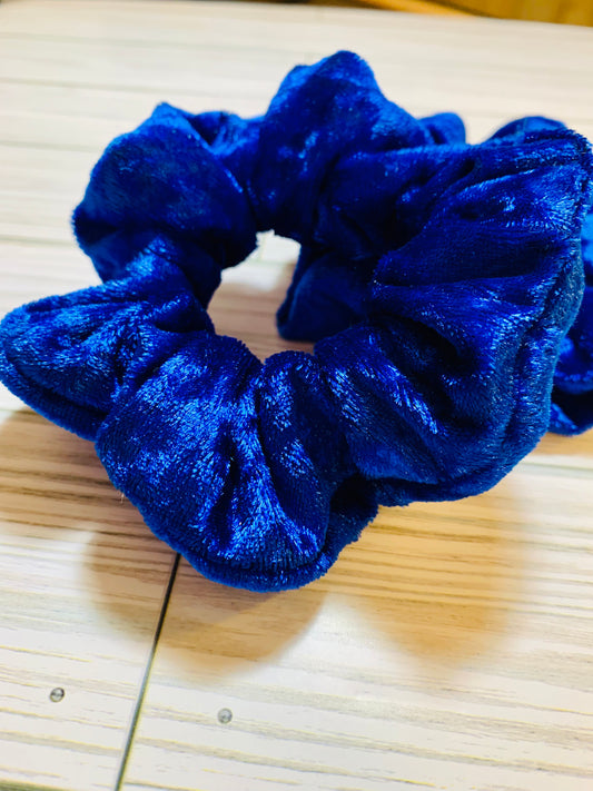 Royal Blue Velvet Scrunchie