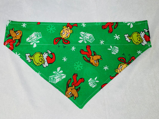 Santa & The Grinch Bandana