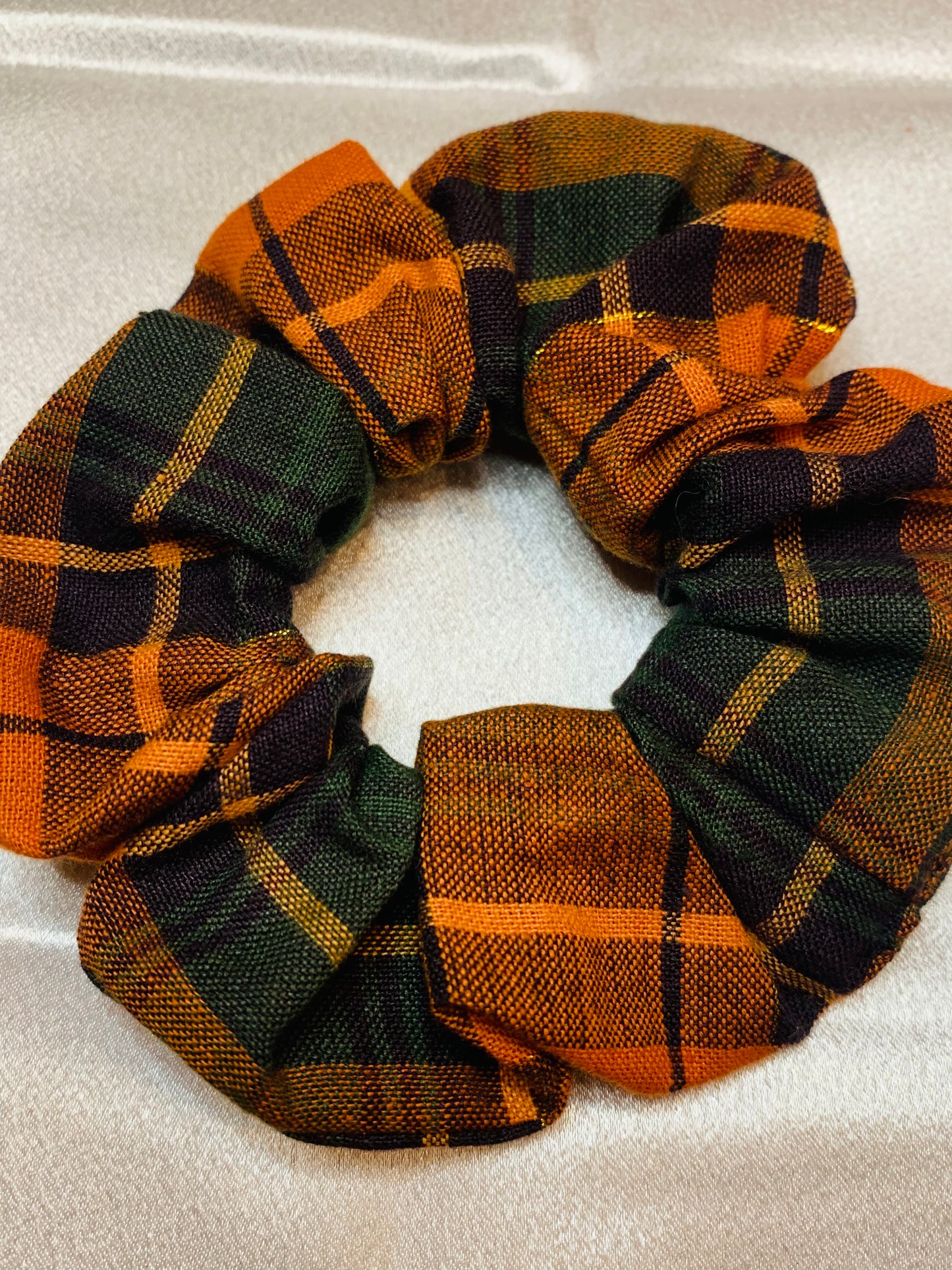 Orange, Green & Gold Fall Plaid