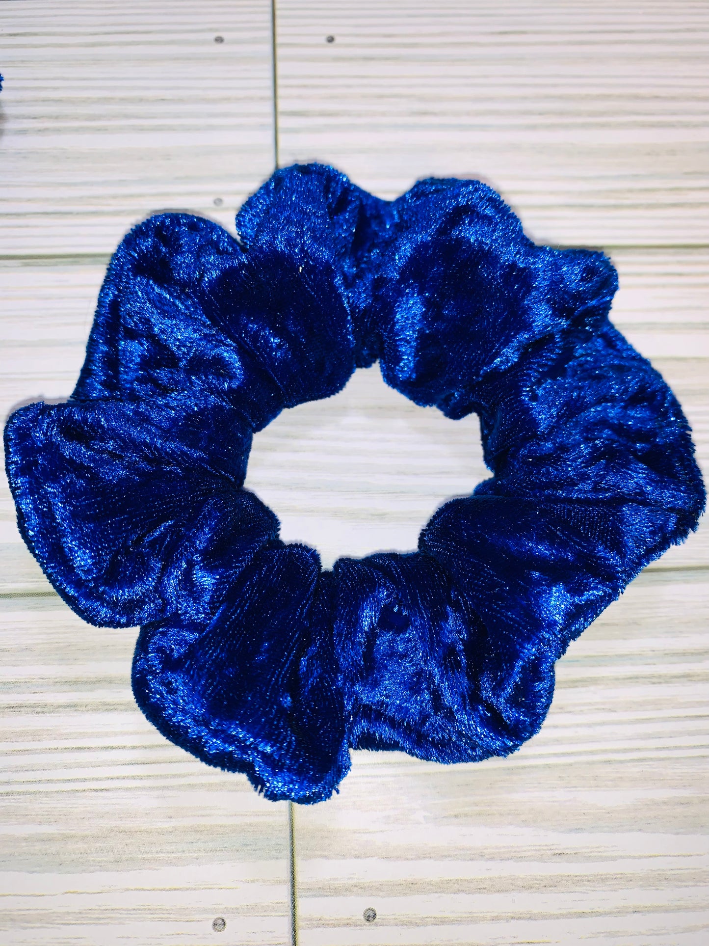 Royal Blue Velvet Scrunchie