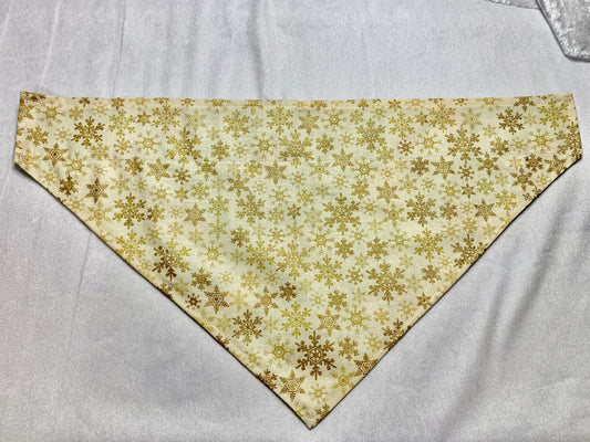 Grinch & Gold Snowflake Bandana