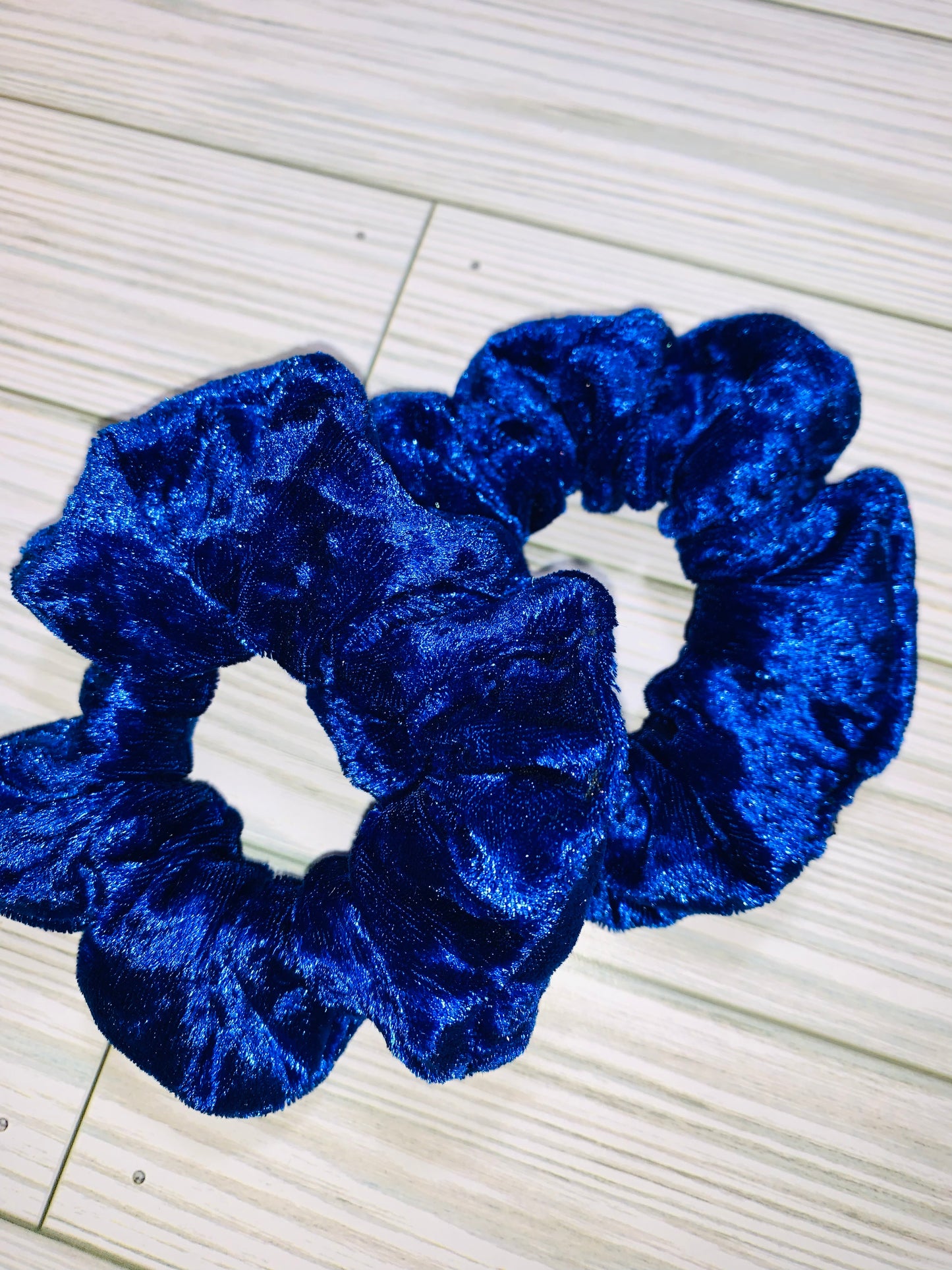 Royal Blue Velvet Scrunchie