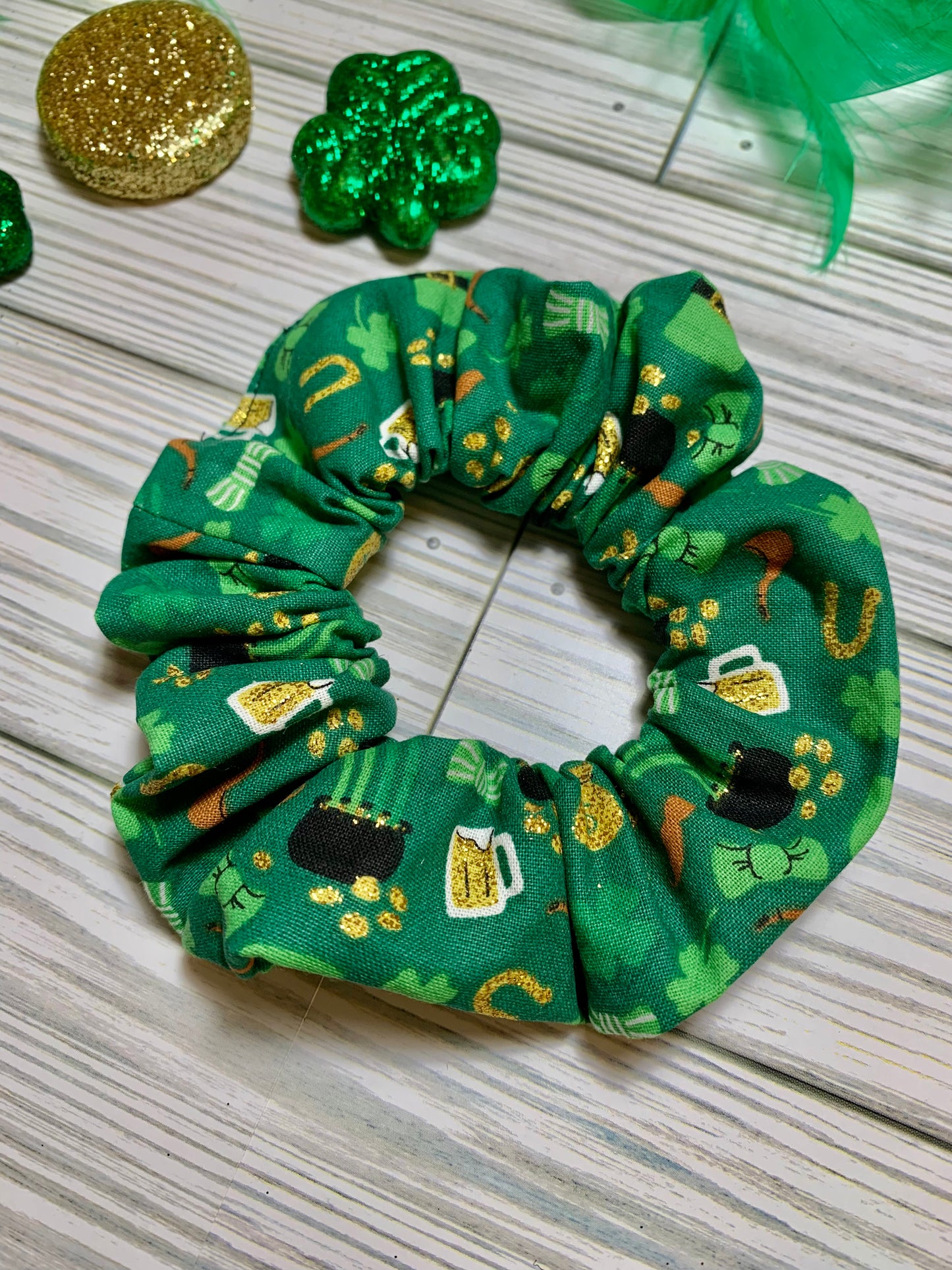 Shamrock Gold Scrunchie